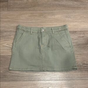Celebrity Pink Sage Mini Jean Skirt Waist 30